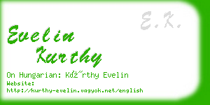 evelin kurthy business card